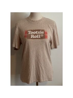 Women's Tootsie Roll Beige Brown Short Sleeve Tee Plus XXL